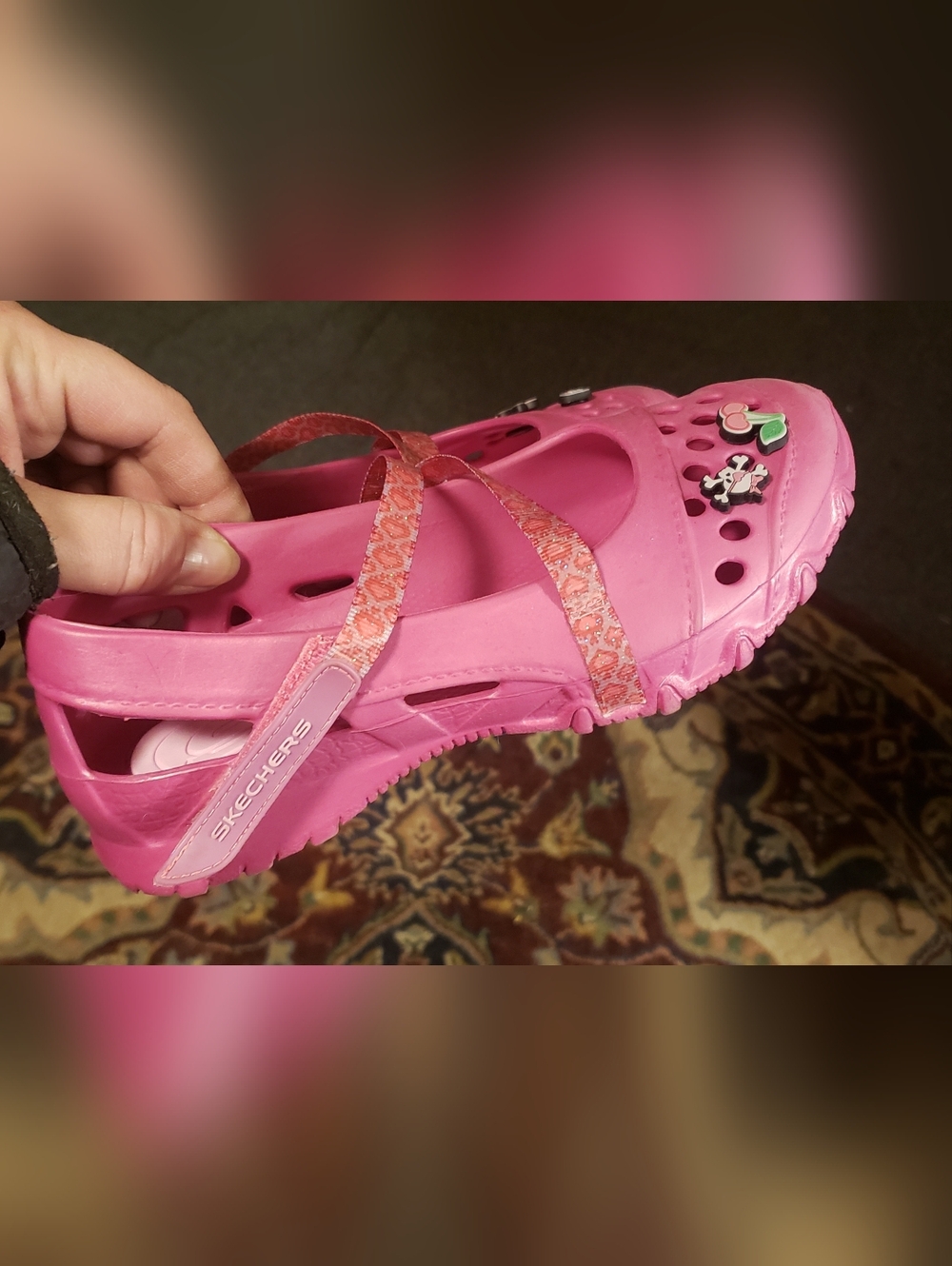 Skechers Girls' Pink Sketchers Calies Sandals (Mary Jane) Size 4 Youth